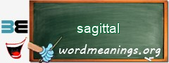 WordMeaning blackboard for sagittal